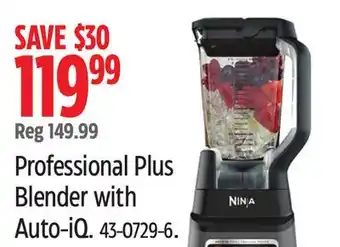 Canadian Tire NINJA Professional Plus Blender with Auto-iQ offer