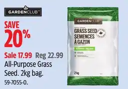 Canadian Tire Garden-club All-Purpose Grass Seed offer