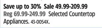 Canadian Tire Cuisinart Selected Countertop Appliances offer