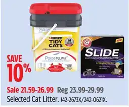 Canadian Tire Selected Cat Litter offer