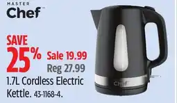 Canadian Tire Master-chef 1.7L Cordless Electric Kettle offer