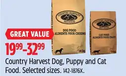Canadian Tire Country Harvest Dog, Puppy and Cat Food offer