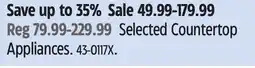 Canadian Tire Braun Selected Countertop Appliances offer
