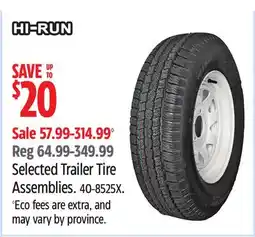 Canadian Tire HI-RUN Selected Trailer Tire Assemblies offer