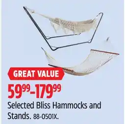 Canadian Tire Selected Bliss Hammocks and Stands offer