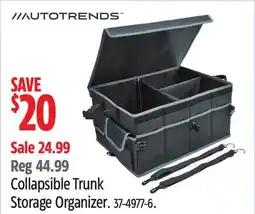 Canadian Tire Autotrends Collapsible Trunk Storage Organizer offer