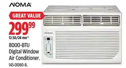 Canadian Tire Noma 8000-BTU Digital Window Air Conditioner offer