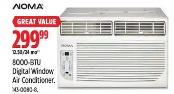 Canadian Tire Noma 8000-BTU Digital Window Air Conditioner offer