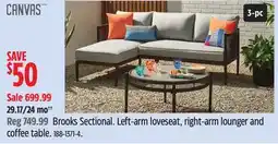 Canadian Tire Canvas Brooks Sectional offer