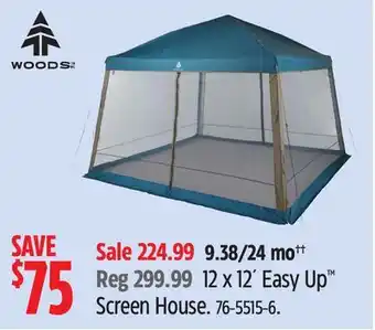 Canadian Tire woods Screen House offer