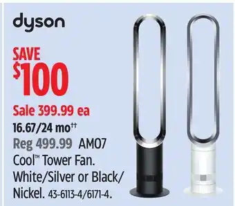 Canadian Tire Dyson Cool Tower Fan offer