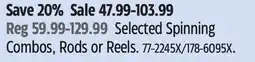 Canadian Tire Abu Garcia Selected Spinning Combos, Rods or Reels offer