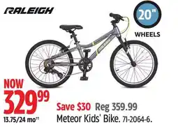 Canadian Tire Raleigh Meteor Kids' Bike offer