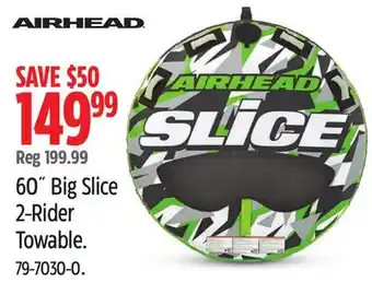 Canadian Tire Airhead 60˝ Big Slice 2-Rider Towable offer
