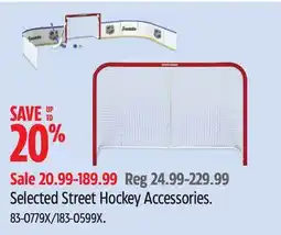 Canadian Tire Selected Street Hockey Accessories offer