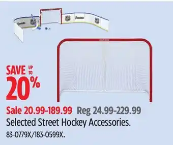Canadian Tire Selected Street Hockey Accessories offer