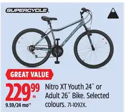 Canadian Tire Supercycle Nitro XT Youth 24˝ or Adult 26˝ Bike offer