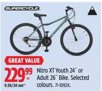 Canadian Tire Supercycle Nitro XT Youth 24˝ or Adult 26˝ Bike offer