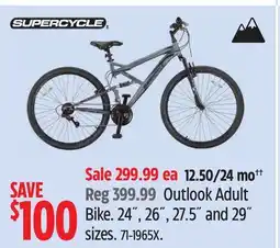 Canadian Tire Supercycle Outlook Adult Bike offer
