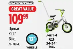 Canadian Tire Supercycle Uproar Kids' Bike offer