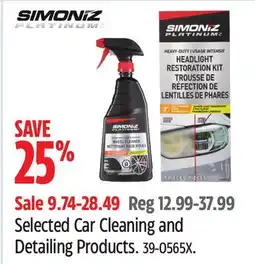 Canadian Tire Selected Car Cleaning and Detailing Products offer