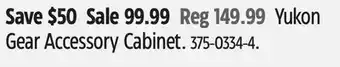 Canadian Tire Yukon Gear Accessory Cabinet offer