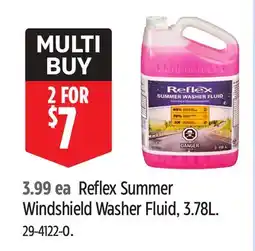 Canadian Tire Reflex Summer Windshield Washer Fluid offer