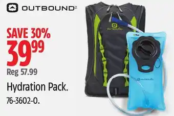 Canadian Tire Outbound Hydration Pack offer