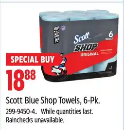 Canadian Tire Scott Blue Shop Towels offer