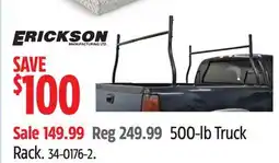 Canadian Tire Erickson 500-lb Truck Rack offer