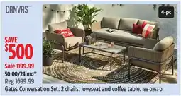 Canadian Tire CANVAS Gates Conversation Set offer