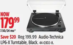 Canadian Tire Audio-Technica LP6-X Turntable, Black offer