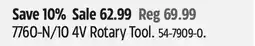 Canadian Tire 7760-N/10 4V Rotary Tool offer