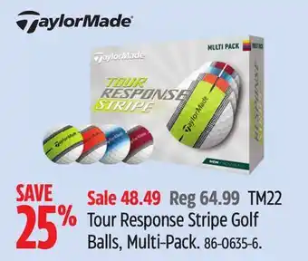 Canadian Tire Taylormade TM22 Tour Response Stripe Golf Balls, Multi-Pack offer