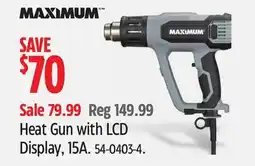 Canadian Tire MAXIMUM Heat Gun with LCD Display offer