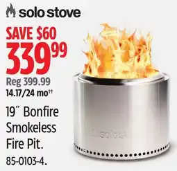 Canadian Tire Solo Stove 19 Bonfire Smokeless Fire Pit offer