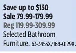 Canadian Tire Selected Bathroom Furniture offer