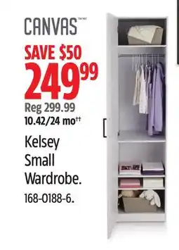 Canadian Tire Canvas Kelsey Small Wardrobe offer