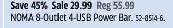 Canadian Tire NOMA 8-Outlet 4-USB Power Bar offer