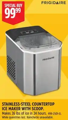Canadian Tire FRIGIDAIRE STAINLESS-STEEL COUNTERTOP ICE MAKER WITH SCOOP offer