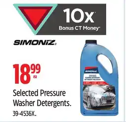Canadian Tire Selected Pressure Washer Detergents offer
