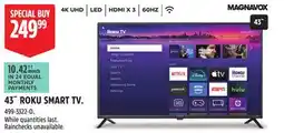 Canadian Tire Magnavox 43˝ ROKU SMART TV offer