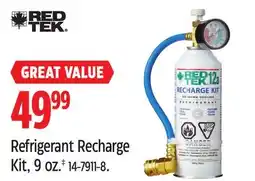 Canadian Tire Red Tek Refrigerant Recharge Kit offer