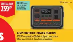 Canadian Tire AC2P PORTABLE POWER STATION offer