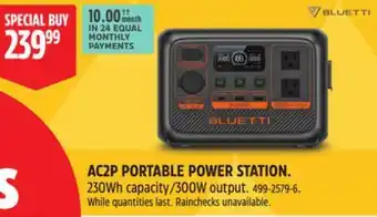 Canadian Tire AC2P PORTABLE POWER STATION offer
