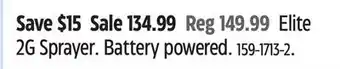 Canadian Tire Scotts Elite 2G Sprayer offer