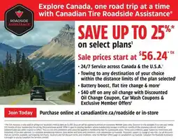 Canadian Tire Roadside Assistance offer