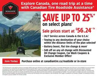 Canadian Tire Roadside Assistance offer