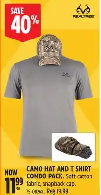 Canadian Tire REALTREE CAMO HAT AND T SHIRT COMBO PACK offer
