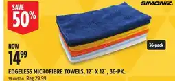 Canadian Tire SIMONIZ EDGELESS MICROFIBRE TOWELS offer